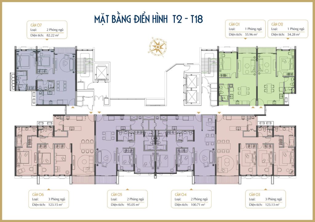 Mặt bằng căn hộ tầng điển hình